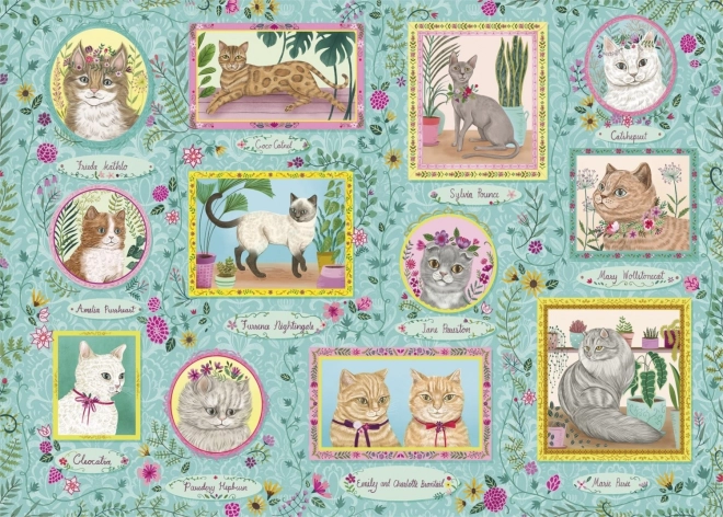 Gibsons Puzzle Famous Cats 1000 Pieces