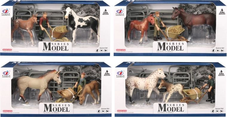 Animaux de la ferme – set cheval avec poulain (4 variantes)