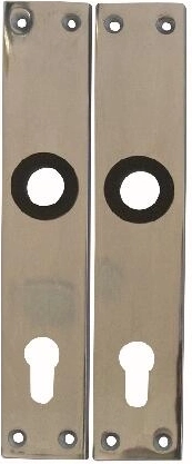 Plaque de porte 72 avec insert K 489, aluminium, 1 paire