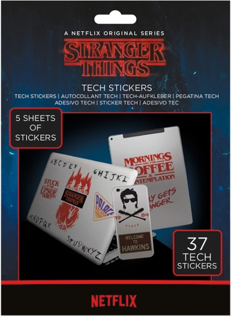 Stickers Stranger Things, set of 37 pcs