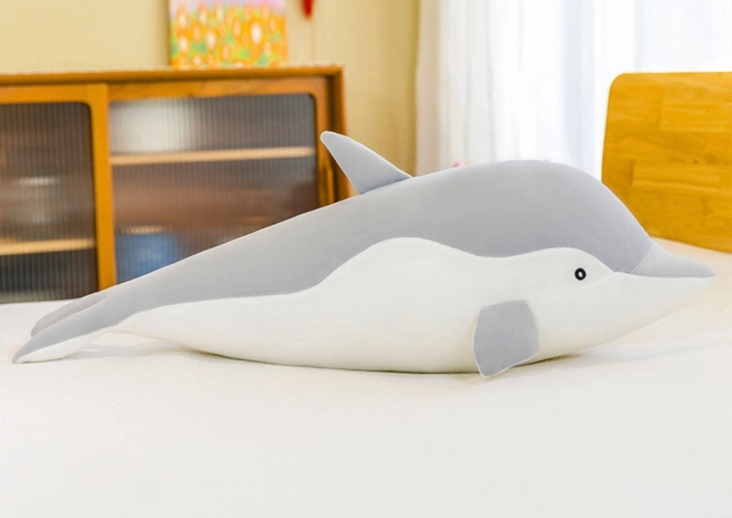 Plush Gray Dolphin 70 cm