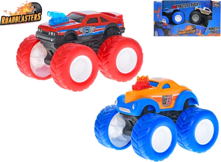 Set van Roadblasters monstertrucks met vliegwiel 8 cm