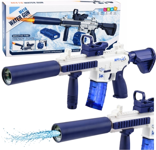 Electric Water Gun M416 blue 62 cm