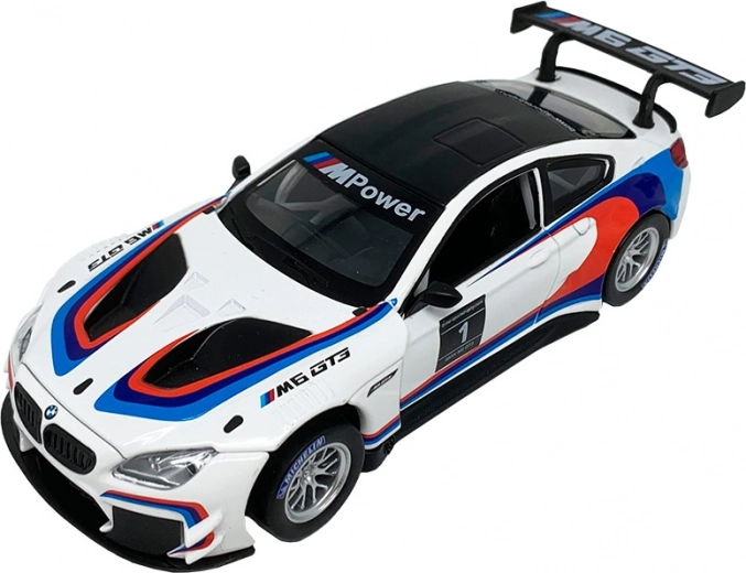 Metal model BMW M6 GT3 1:32 with lights and sounds