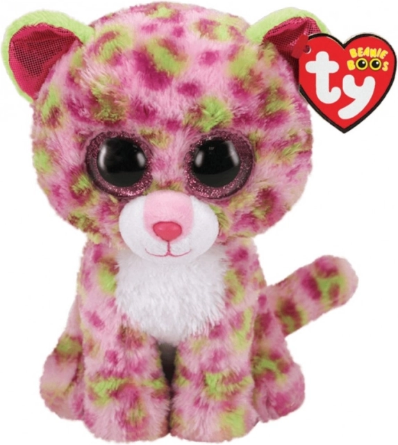 Pluche TY Beanie Boos roze luipaard Lainey