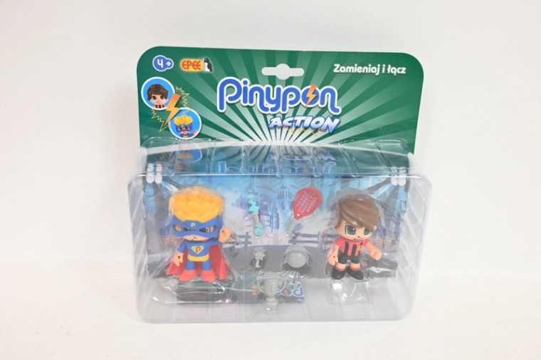 EPEE Pinypon set d’action de 2 figurines – footballeur et super-héros