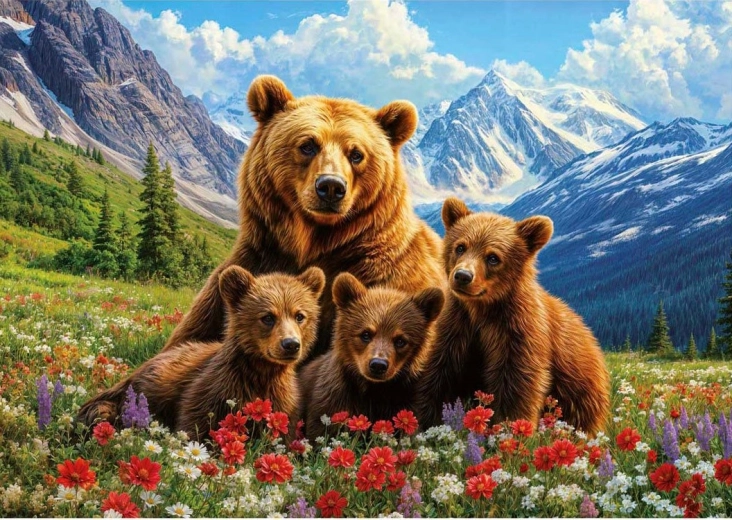 Puzzle Ours grizzli 1000 pièces