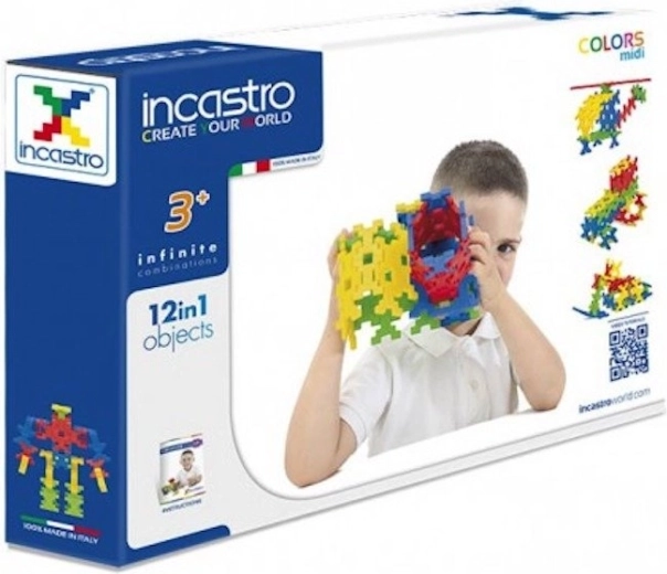 Incastro Colors Midi Bausteine – 60 Teile