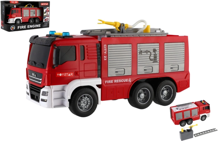 Fire truck 25 cm with light and sound
