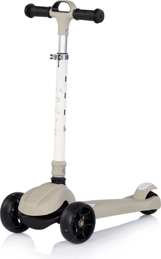 Children's folding scooter Chipolino Moxie with LED wheels – gray