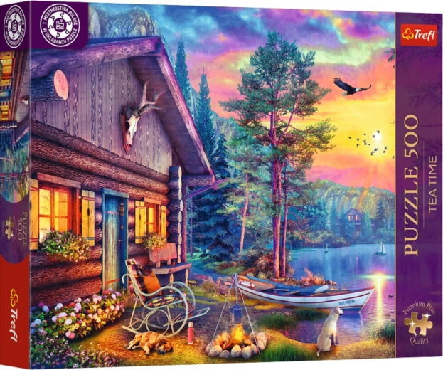 Puzzle 500 Tea Time : Port au coucher du soleil Trefl