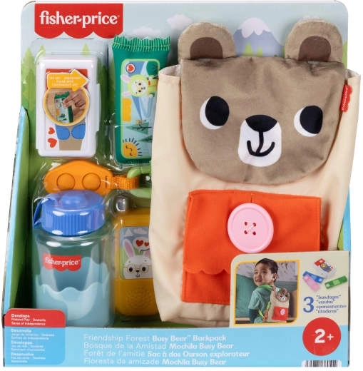 Fisher-Price bear backpack – active camping set for little explorers