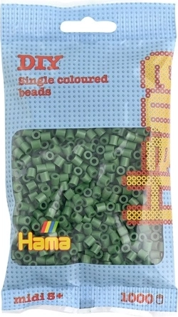 Hama Midi Iron-On Beads Dark Green 1000 pcs