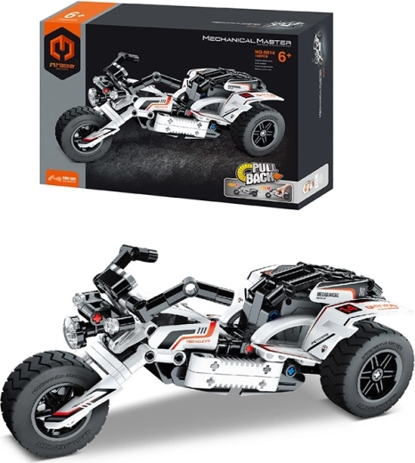 MECHANICAL MASTER kit de construction moto tricycle 150 pièces avec moteur à rétrofriction