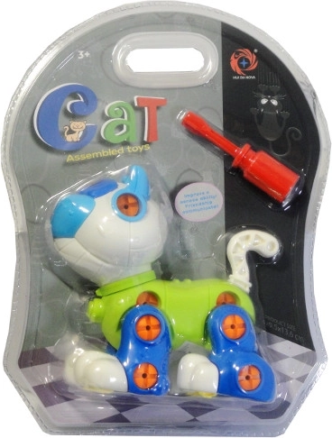 Screw-together Kitty – creative construction set for kids