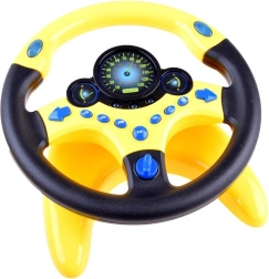 Interactive kids’ steering wheel with sounds and lights