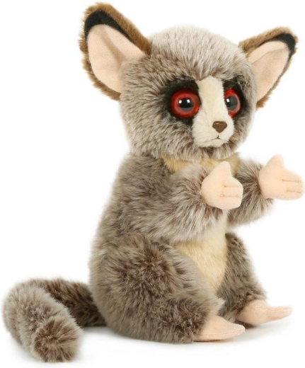 Pluchen galago-aapje zittend 18 cm