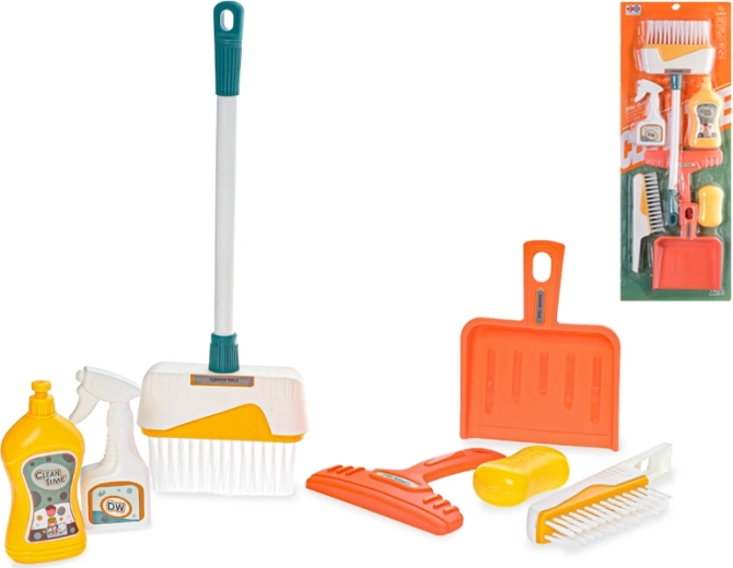 Set de nettoyage pour enfants 7 pièces avec panier