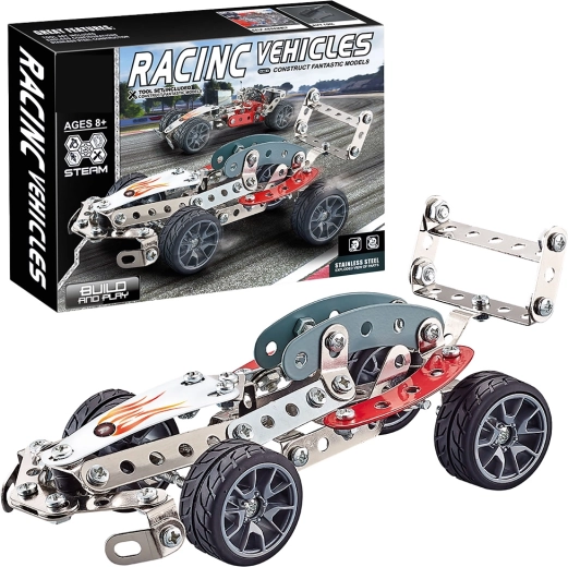 Kit de construction métallique voiture de course 146 pièces