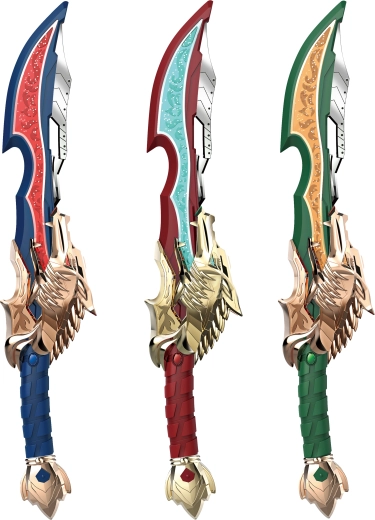 Épée interactive lumineuse avec tête de dragon et sons 44 cm