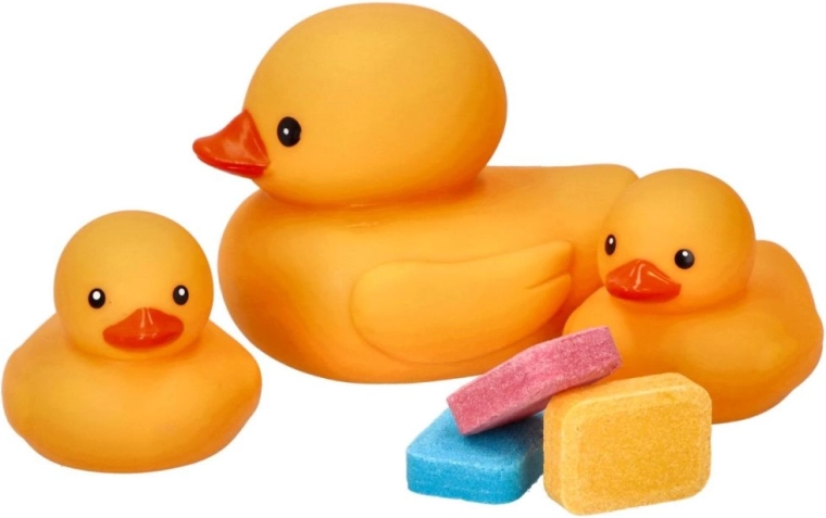 Kleurrijk bad met eendjes