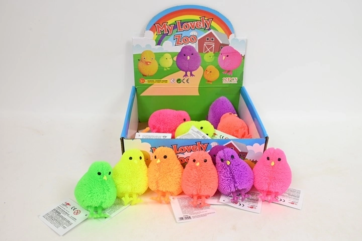 Squeeze Light-Up Chick – Anti-Stress Toy (12 pcs in display)