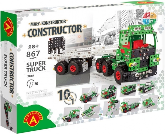 Mały Konstruktor Super Truck Kit 10-en-1