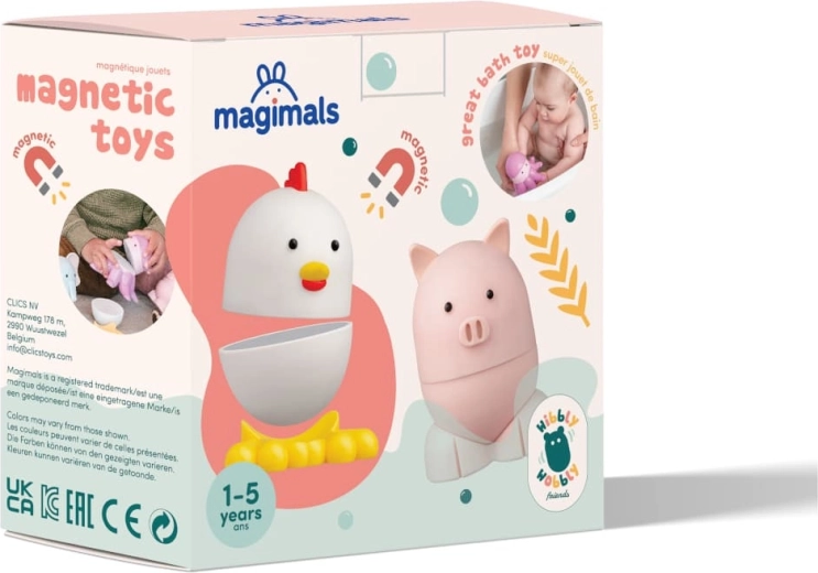 MAGIMALS Magnetic Building Set Farm – Animals for children from 1 year
