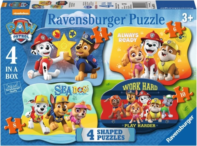 Ravensburger puzzle Pat’ Patrouille 4 en 1 (4–10 pièces)