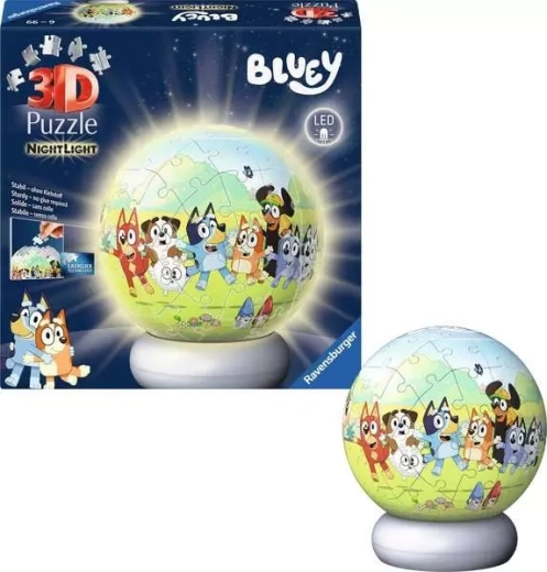 Glowing 3D Puzzle BLUEY Night Edition 72 Pieces