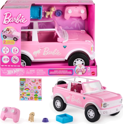 Barbie Hot Wheels Remote-Control Pink Ford Bronco RC