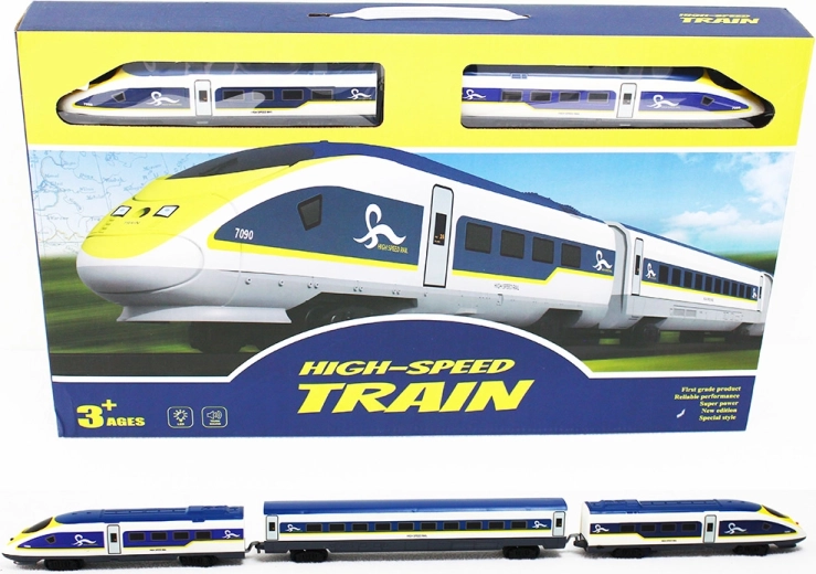 Electric Train Set – High-Speed Train with Light and Sound