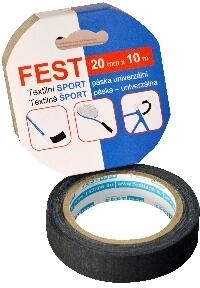Textile sports tape 20 mm × 10 m black