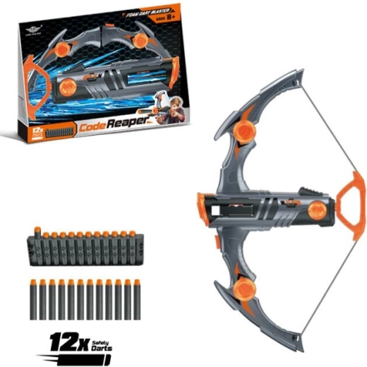 Wooden Crossbow with Foam Suction-Cup Darts for Kids