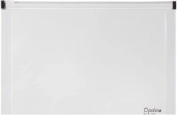 Pochette zippée A4 transparente Opaline