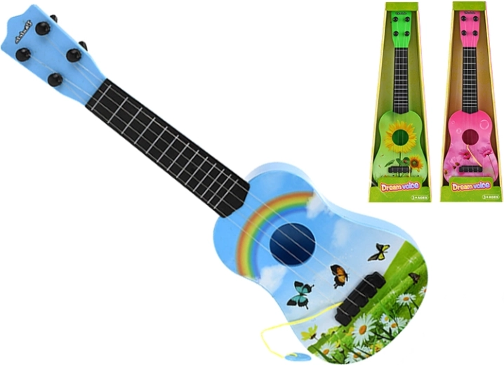 Guitare ukulélé pour enfants 48 cm – jouet coloré pour petits musiciens