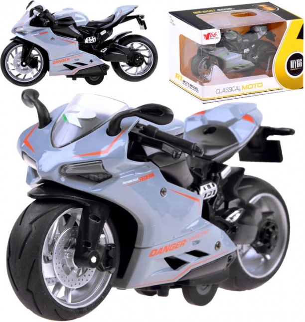 Metal Motorcycle Model with Pull-Back – A