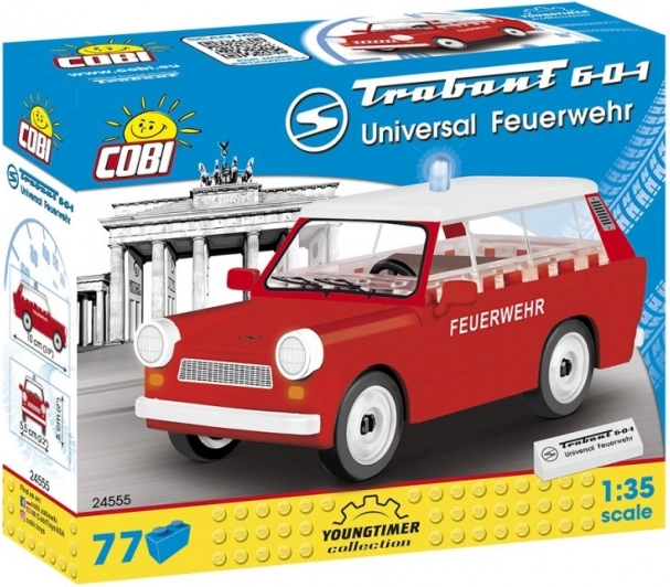 COBI Trabant 601 Universal brandweer 1:35 (77 steentjes)