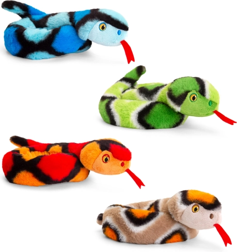 Plush coiled snake 65 cm KEEL TOYS (4 types)