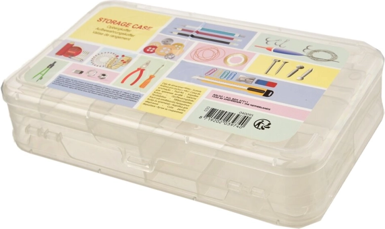 Food Storage Box with Compartments 21 × 13 × 5 cm