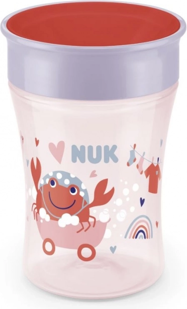 NUK beker Magic Cup met deksel 230 ml rood