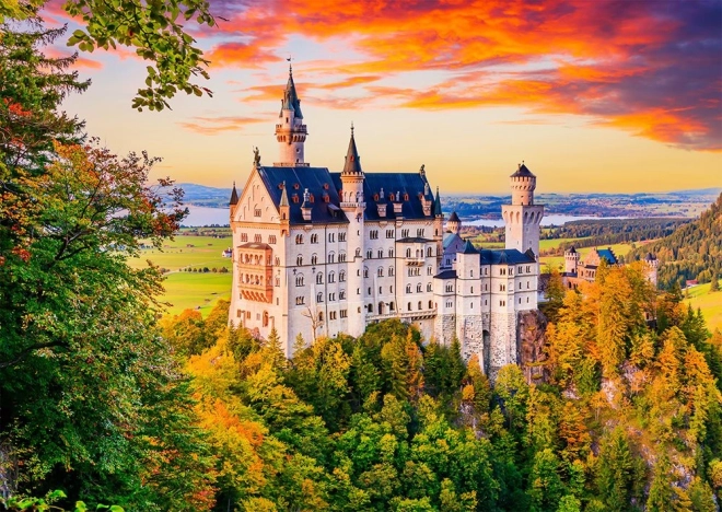 Puzzle Neuschwanstein Castle Autumn Germany 1000 Pieces