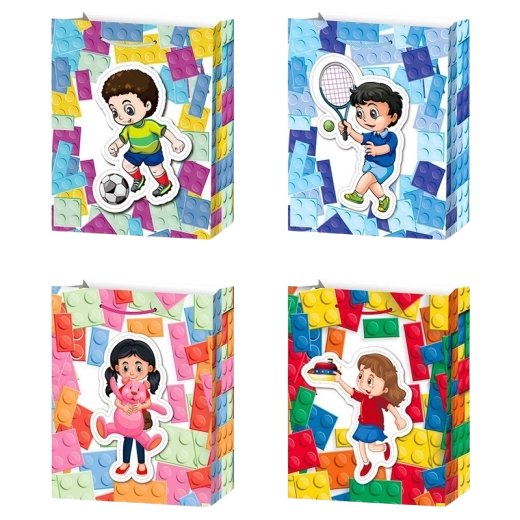 Cadeautas S met sportief motief