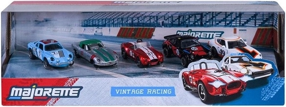 Majorette Vintage Racing – set of 5 racing cars