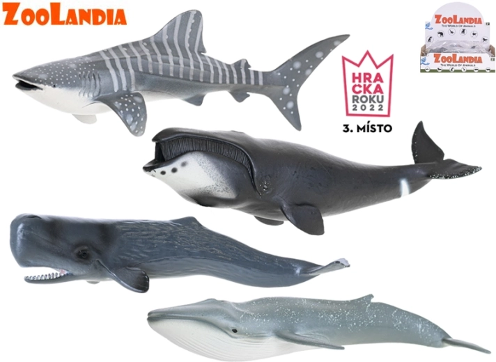 Zoolandia zeedieren – realistische figuren van walvissen en haai 22,5–28 cm