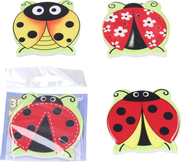 ladybug magnet 7.5 × 7.5 cm – mix of variants