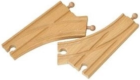 BABU houten Y-wissel 16 cm, 2 stuks