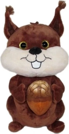 Plüsch-Eichhörnchen 40 cm mit Nuss