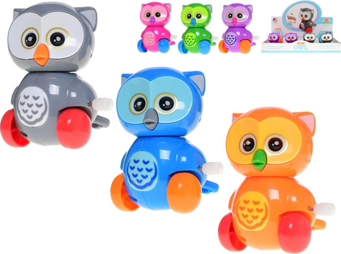 Chouette en plastique à remontoir joyeuse pour enfants