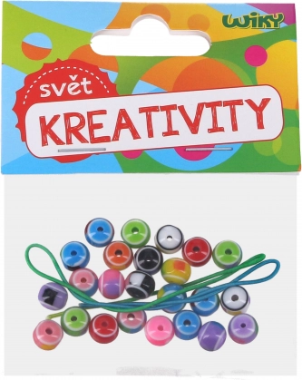 Gekleurde kralen met koord